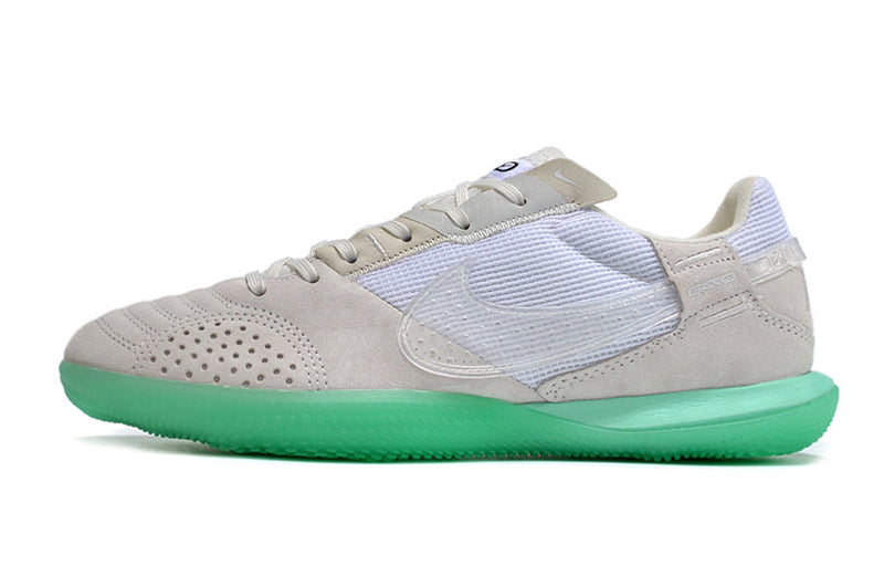 Tênis Futsal Nike Street Gato IC - Branca e Verde