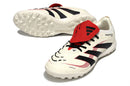 Chuteira Society Adidas Predator Elite Fold-Over Tongue TF - Begê, Preta e Vermelha
