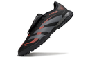 Chuteira Society Adidas Predator Elite Fold-Over Tongue TF - Preta, Cinza e Vermelha