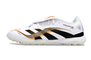 Chuteira Society Adidas Predator Elite Fold-Over Tongue TF - Branca, Preta e Dourada
