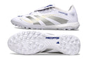 Chuteira Society Adidas Predator Elite Fold-Over Tongue TF - Branca e Prata