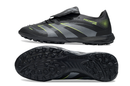 Chuteira Society Adidas Predator Elite Fold-Over Tongue TF - Preta, Cinza e Verde
