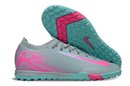 Chuteira Society Nike Air Zoom Mercurial Vapor 16 Elite TF - Azul e Rosa
