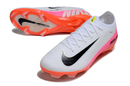 Chuteira Nike Mercurial Vapor 16 Elite  FG - Branca, Vermelha e Laranjada - Pack Fear Nothing