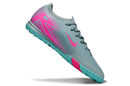 Chuteira Society Nike Air Zoom Mercurial Vapor 16 Elite TF - Azul e Rosa