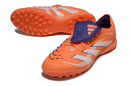 Chuteira Society Adidas Predator Elite Fold-Over Tongue TF - Laranja e Azul