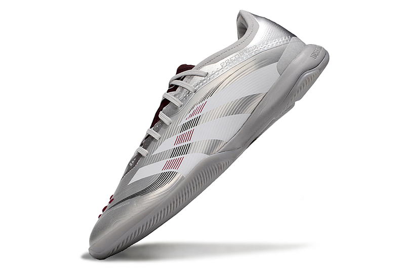 Tênis Futsal Adidas Predator Elite Fold-Over Tongue IC - Prata