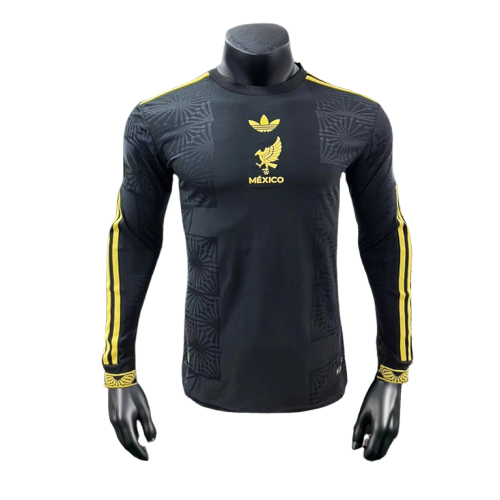 Camisa México 25/26 Edição Copa Ouro - Preta - Manga Longa