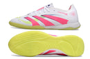 Tênis Futsal Adidas Predator Elite Fold-Over Tongue IC - Branca, Verde, Rosa e Roxa