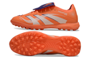 Chuteira Society Adidas Predator Elite Fold-Over Tongue TF - Laranja e Azul