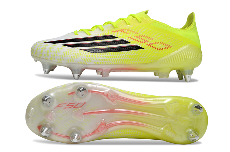 Chuteira Adidas F50 Elite SG - Verde e Branca
