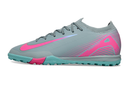 Chuteira Society Nike Air Zoom Mercurial Vapor 16 Elite TF - Azul e Rosa