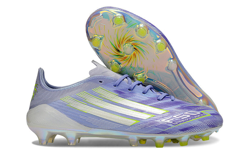 Chuteira Adidas F50 Elite FG - Roxa e Verde - Sparkfusion