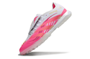 Chuteira Society Adidas Predator Elite Fold-Over Tongue TF - Branca e Rosa
