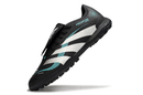 Chuteira Society Adidas Predator Elite Fold-Over Tongue TF - Preta, Prata e Azul