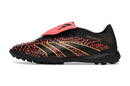 Chuteira Society Adidas Predator Elite Fold-Over Tongue TF - Preta, Laranja e Dourada