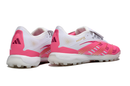 Chuteira Society Adidas Predator Elite Fold-Over Tongue TF - Branca e Rosa