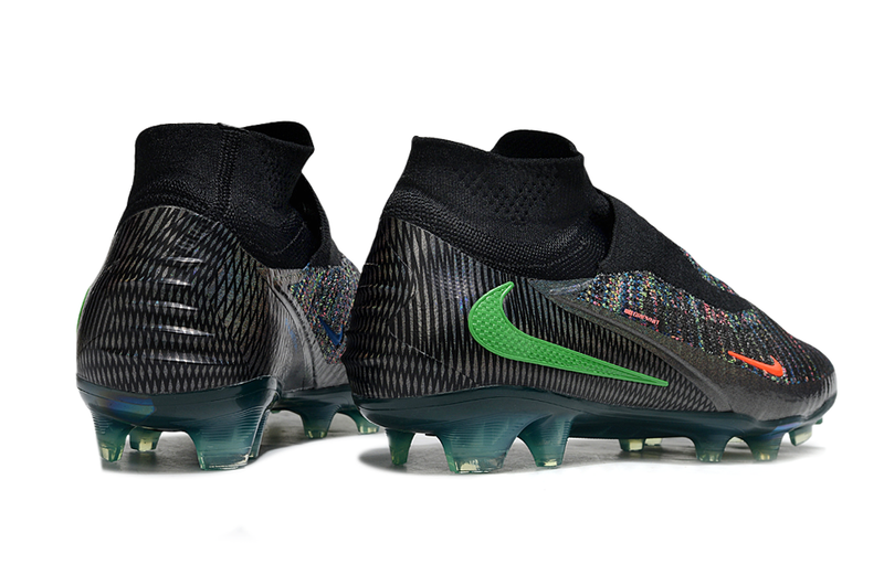 Chuteira Nike Phantom 6 Elite FG - Preto e Verde - EA FC