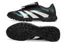 Chuteira Society Adidas Predator Elite Fold-Over Tongue TF - Preta, Prata e Azul