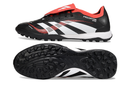 Chuteira Society Adidas Predator Elite Fold-Over Tongue TF - Preta, Branca e Vermelha