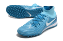 Chuteira Nike Phantom Luna TF - Azul e Branca