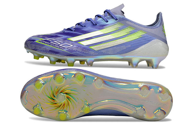 Chuteira Adidas F50 Elite FG - Roxa e Verde - Sparkfusion
