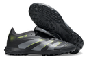 Chuteira Society Adidas Predator Elite Fold-Over Tongue TF - Preta, Cinza e Verde