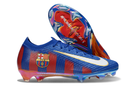Chuteira Nike Air Zoom Mercurial Vapor 16 Elite Barcelona FG - Azul e Grená