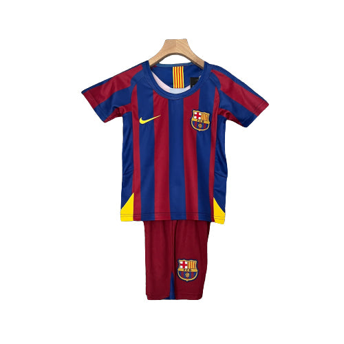 Conjunto Infantil Retrô - Barcelona 05/06 I Home