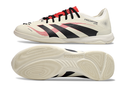 Tênis Futsal Adidas Predator Elite Fold-Over Tongue IC - Begê, Preta e Vermelha